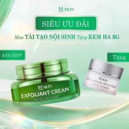 Kem Face Tái Tạo Nội Sinh Exfoliant Cream MQ Skin Tặng Kem Dưỡng HA - 8936117150913