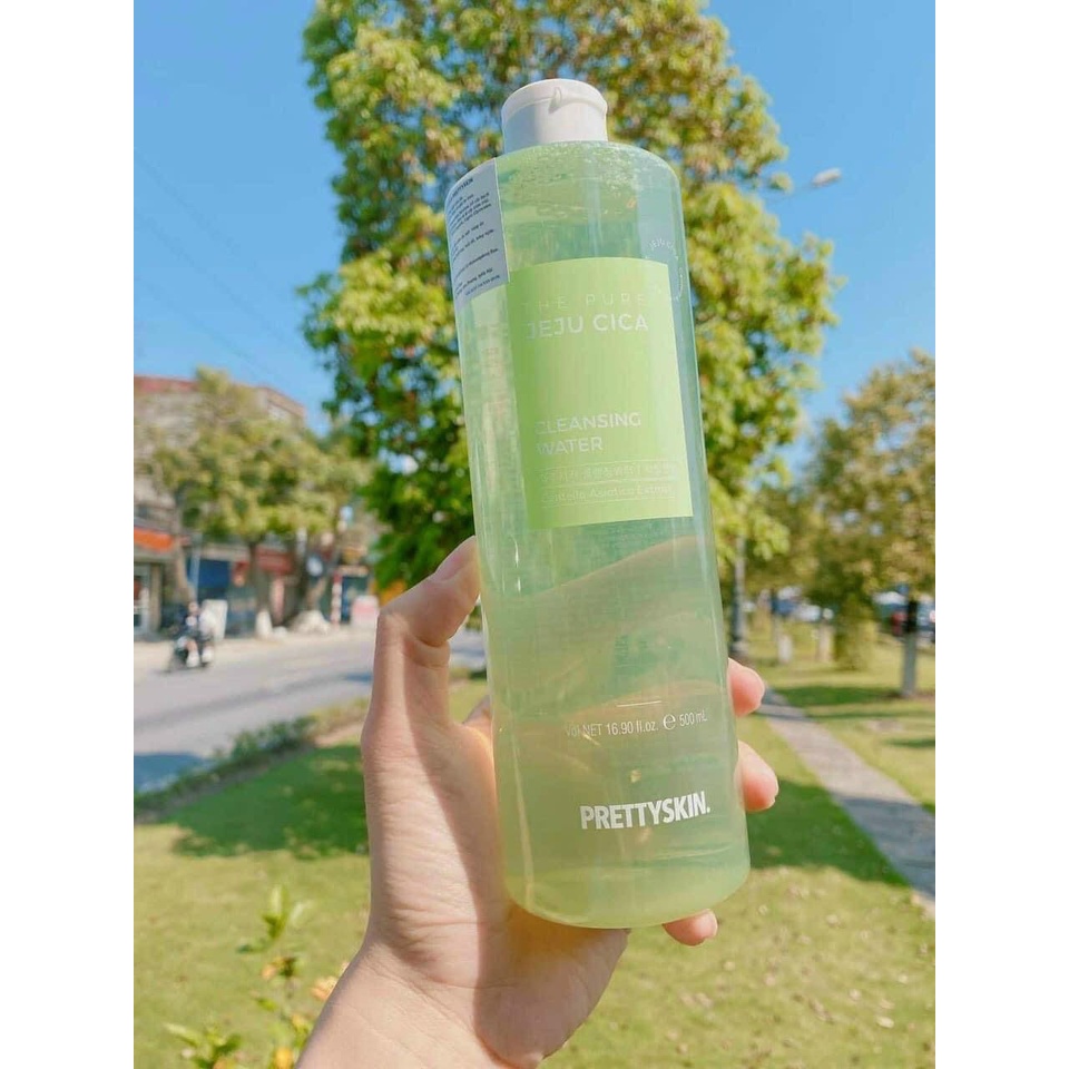 20053-1663915653595-tay-trang-rau-ma-pretty-skin-the-pure-jeju-cica-cleansing-water-500ml-5.jpeg Nước Tẩy Trang Rau Má PrettySkin - 8809733212818