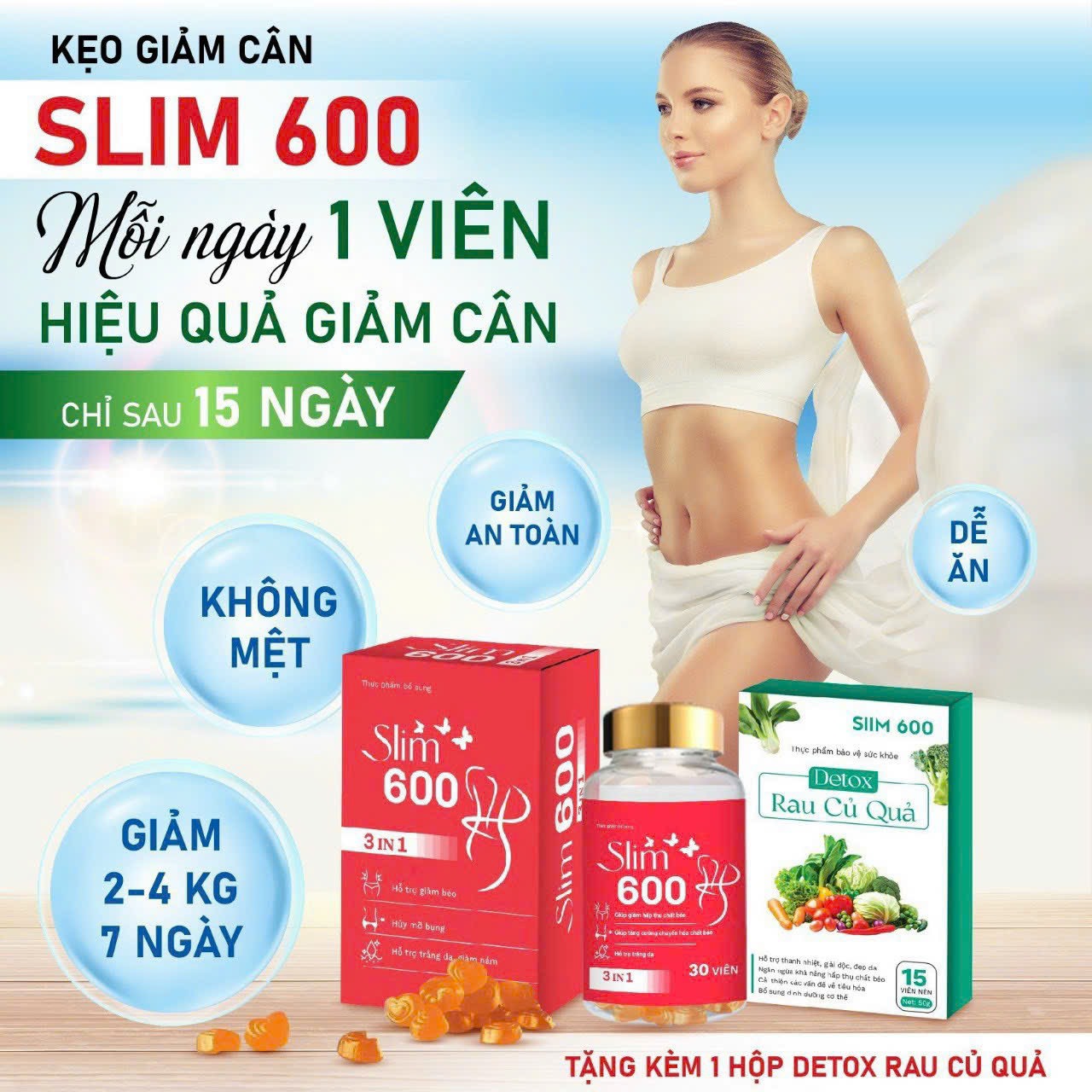 20150-z4477633666943-111a1e05987fb1dc302cfcebdccb979c-7.jpg Kẹo Giảm Cân Slim 600 3IN1 Tặng Detox Rau Củ - 8936194788009