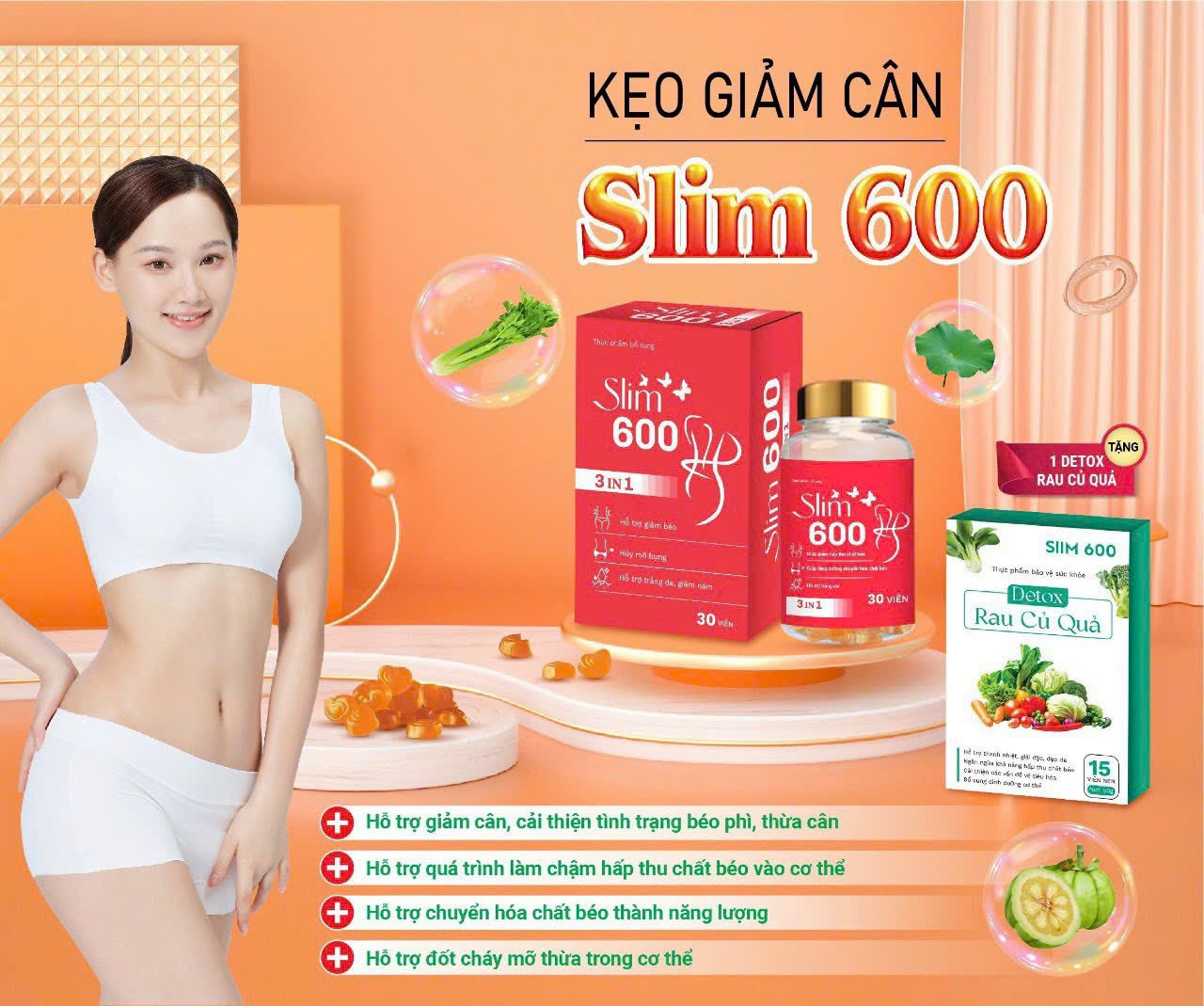 20150-z4477633667026-63a20015038a4859b9a278ee6a746667-7.jpg Kẹo Giảm Cân Slim 600 3IN1 Tặng Detox Rau Củ - 8936194788009