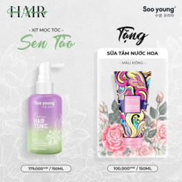 Xịt Mọc Tóc Sen Tảo Soo Young Premium Hair Tonic Essence