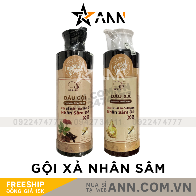 21148-combo-goi-xa-1.png Combo Dầu Gội Xả Nhân Sâm Đỏ X6 Dr Di Hi - COMBODIHI02