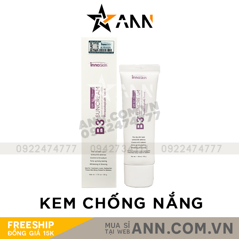 21372-b3-tim-1.png Kem Chống Nắng B3 InnoSkin Màu Tím Cho Da Dầu - 8809315252522