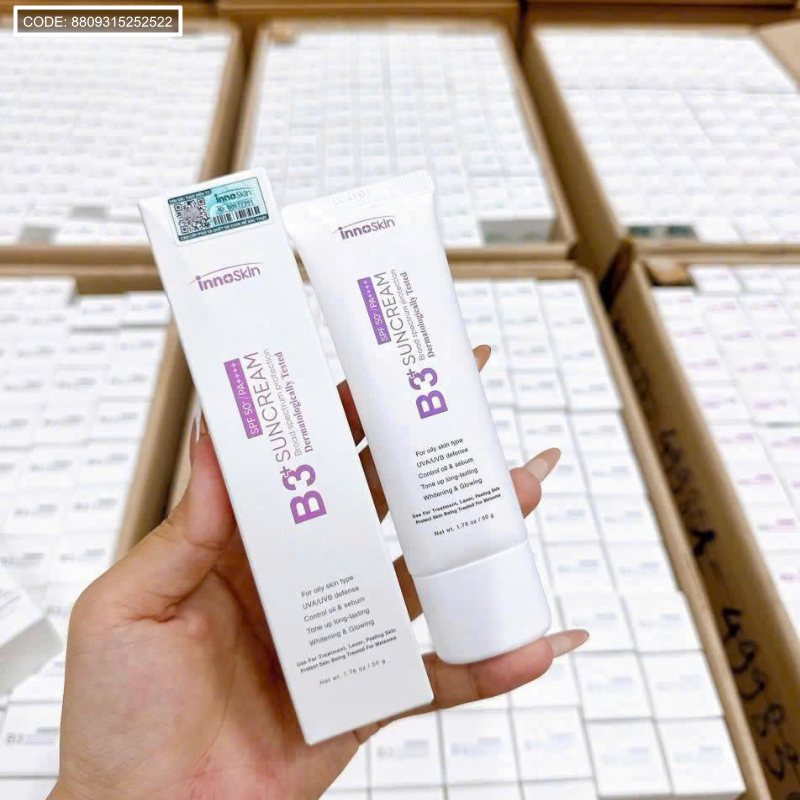 21372_3_20251113143318-1.png Kem Chống Nắng B3 InnoSkin Màu Tím Cho Da Dầu - 8809315252522