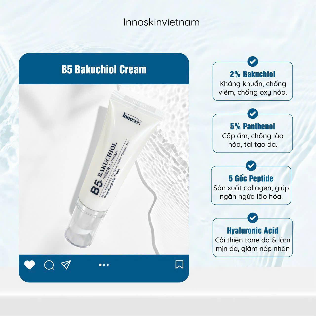 Sỉ kem B5 Bakuchiol InnoSkin Renewal Cream