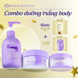 Combo Dưỡng Trắng Body Trendy Meea Organic Premium - CBBODYMEEA01