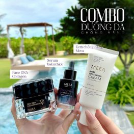 Combo Dưỡng Da Face Cá Hồi DNA Pro V2 + Serum Bakuchiol V2 + Kem Chống Nắng Meea Organic - CBFACEMEEA03