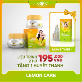 Combo Kem Thâm Nách SON Cosmetic Lemon Care Tặng Serum Huyết Thanh