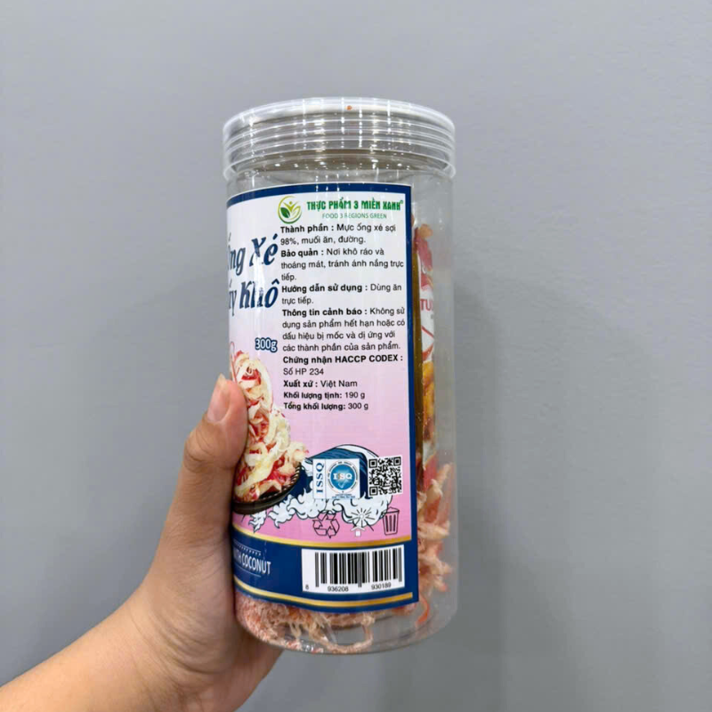 Giá sỉ mực ống Xé Sợi Sấy Khô 300g