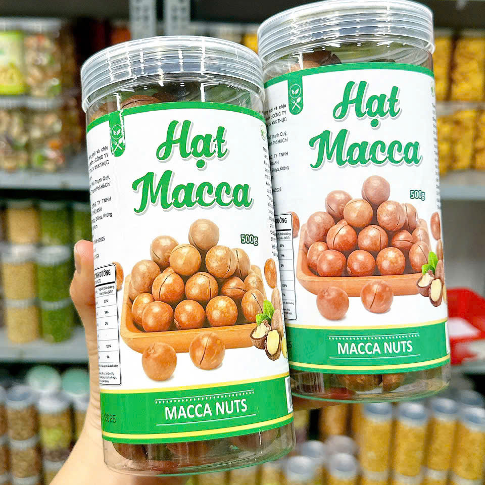 Hạt Macca Tây Nguyên Nứt Vỏ 500g Hộp