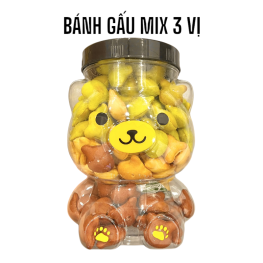 Bánh Gấu Mix 3 Vị Thơm Ngon 500g - BGM