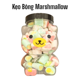 Kẹo Bông Marshmallow Xốp Mềm 270g Hộp - KBM