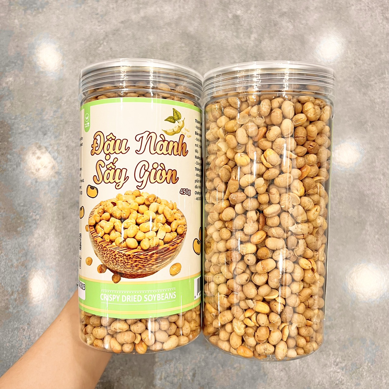 Đậu Nành Sấy Giòn Thơm Ngon 450g Hộp