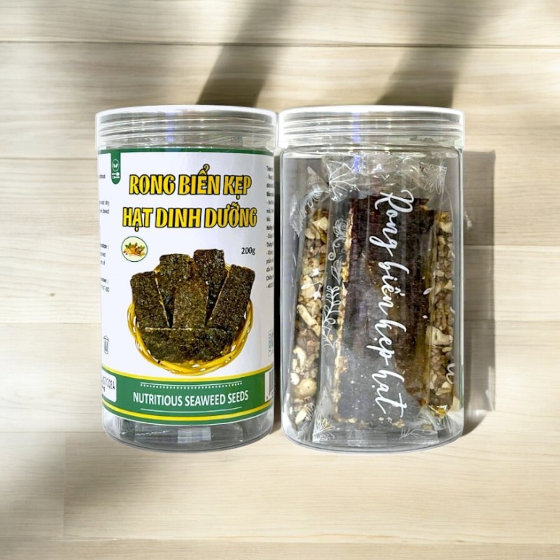 Giá sỉ rong Biển Kẹp Hạt Dinh Dưỡng Thơm Ngon 200g Hộp