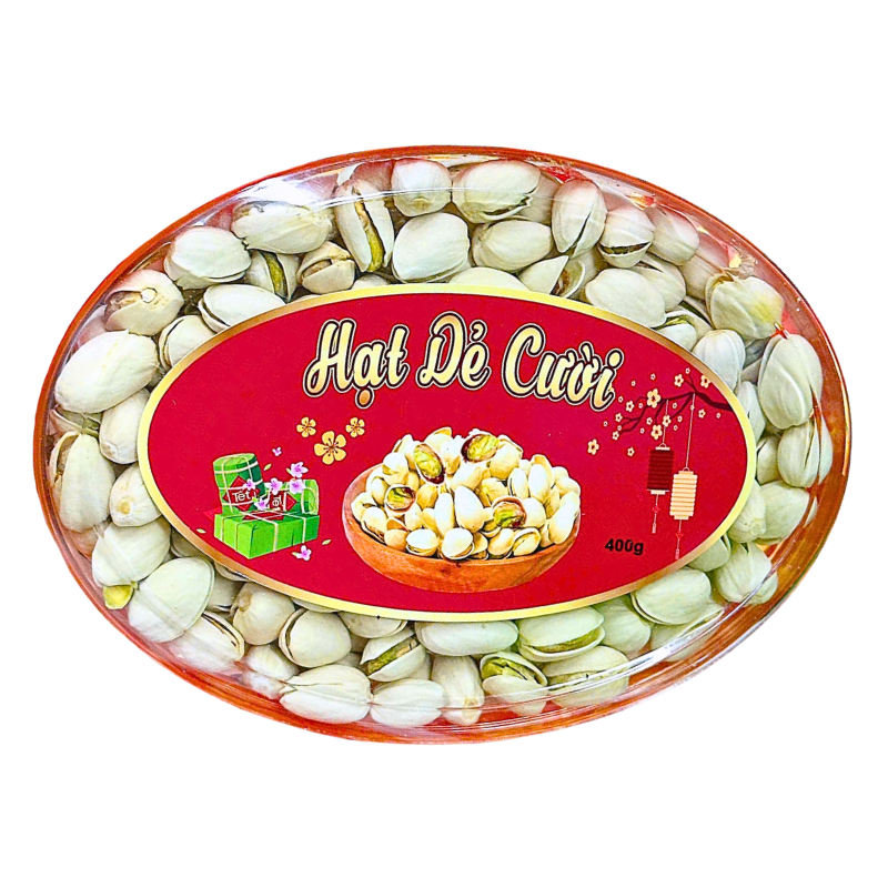Hộp Quà Tết Hạt Dẻ Cười 400g - Hộp Ovan Hộp Quà Tết 2026
