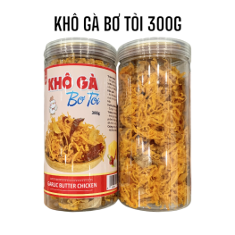 Khô Gà Bơ Tỏi Thơm Ngon 300g Hộp - 8936208930707