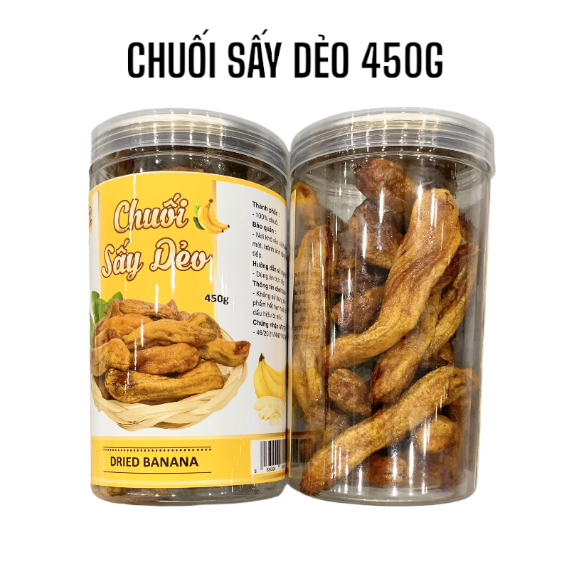 Sỉ chuối Sấy Dẻo Thơm Ngon 450g
