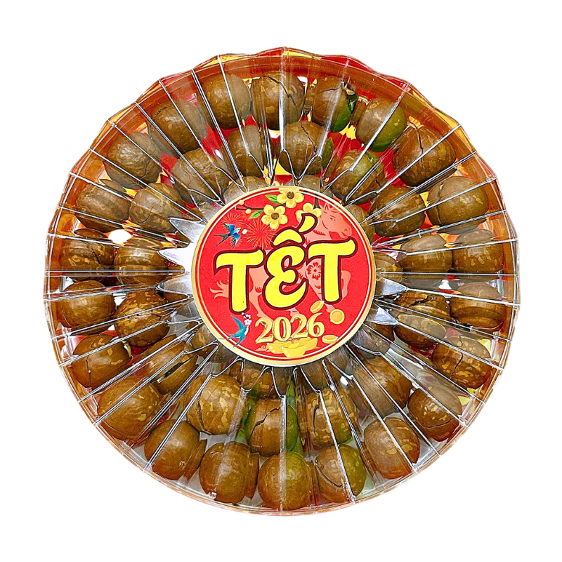 Hộp Quà Tết Hạt Macca Tây Nguyên 400g - Hộp Sun Khía