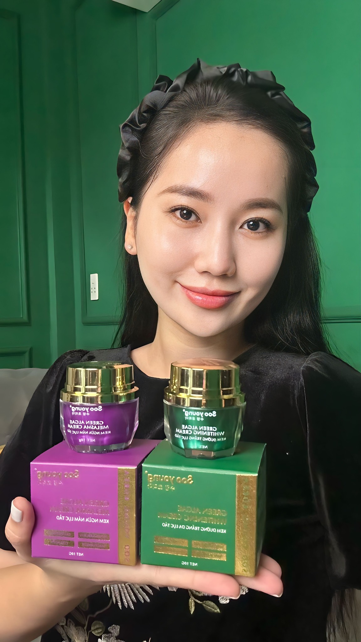 Combo Face Ngày Lục Tảo Soo Young Mini + Face Đêm Lục Tảo Soo Young Mini (Tặng 1 Serum meso)