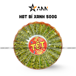 Hộp Quà Tết Hạt Bí Xanh Sấy Mộc Thơm Ngon 500g - Hộp Sun Khía - HBXHK