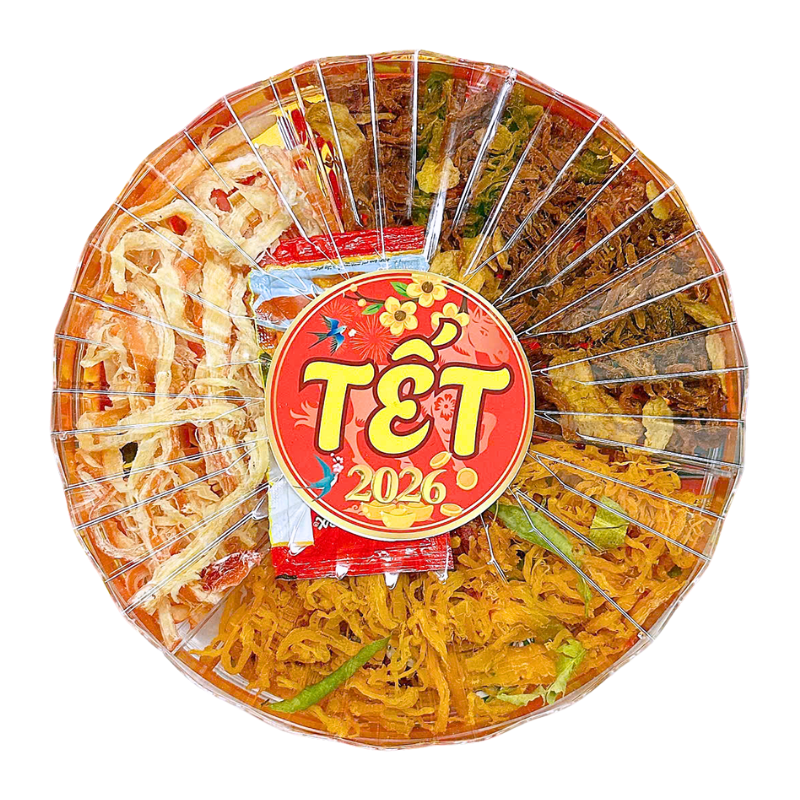 Sỉ set Khô Mix 3 Vị Khô Mực - Khô Heo - Khô Gà Hộp Sun Khía 250g Hộp Quà Tết 2026