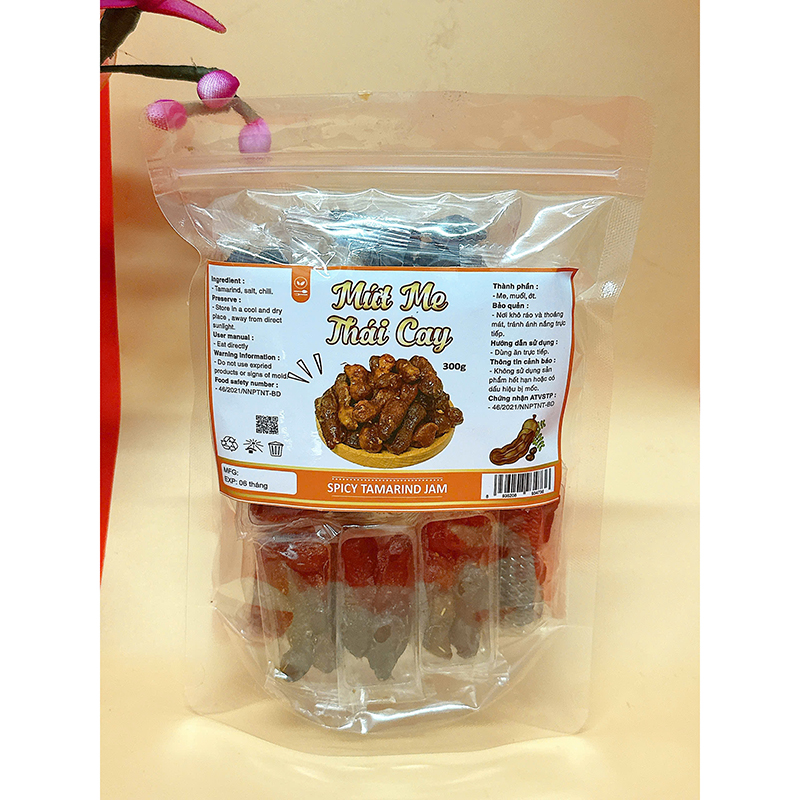 Mứt Me Thái Cay Túi Zip 300g