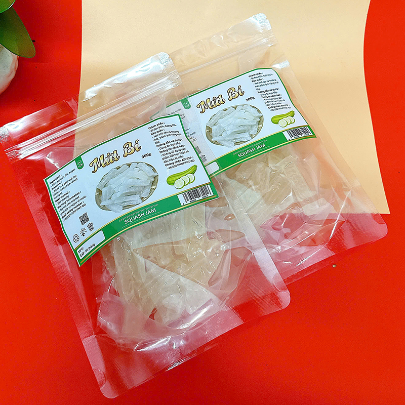 Kho sỉ mứt Bí Túi Zip 300g