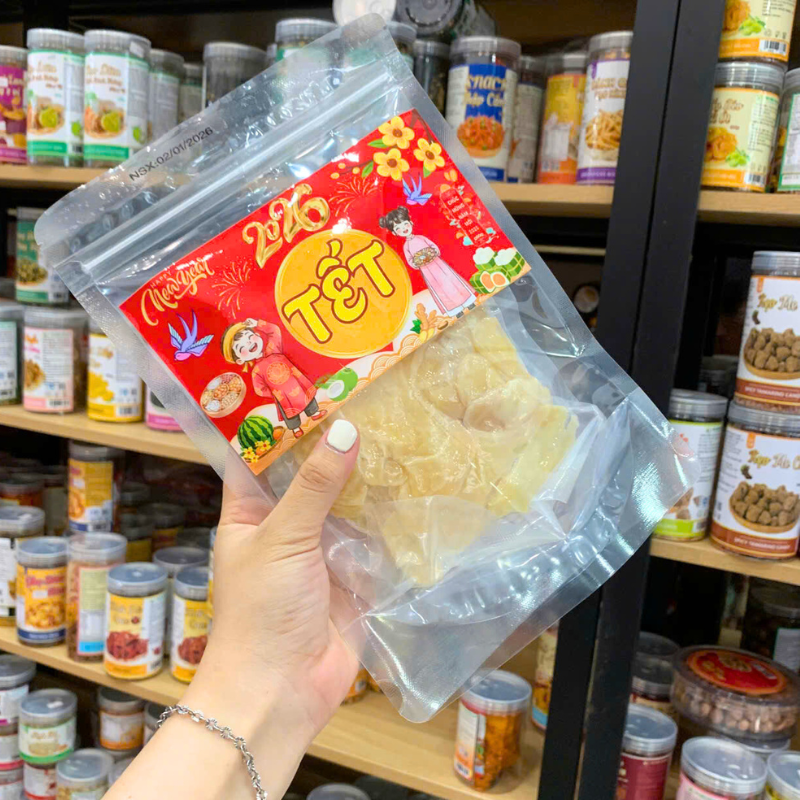 Mứt Gừng Lát Túi Zip 300g -Mứt Gừng Tết