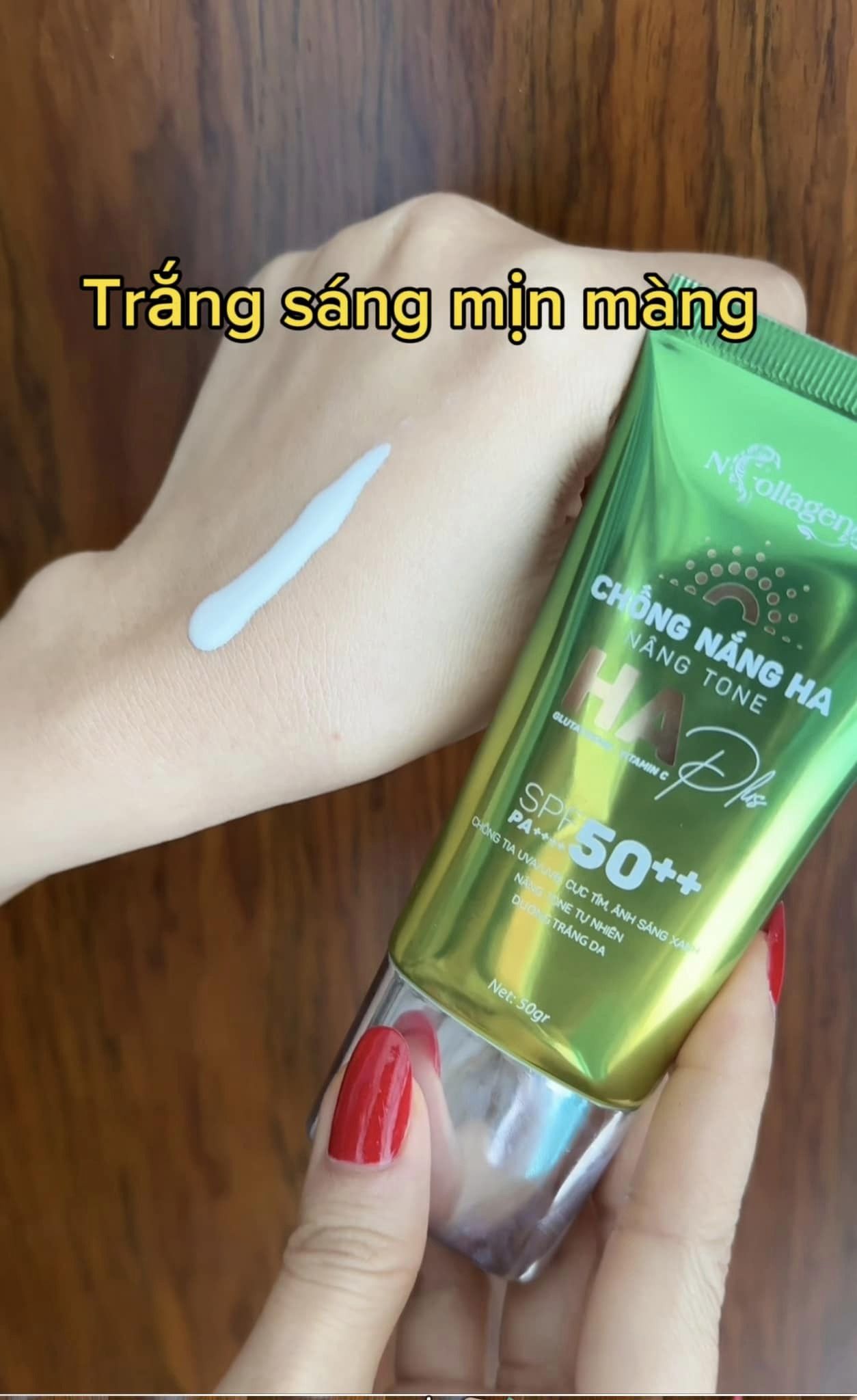 23638-408264728-2758794807602415-3173344219999882462-n-1.jpg Kem Chống Nắng HA Plus N Collagen Nâng Tone - 8938526572454