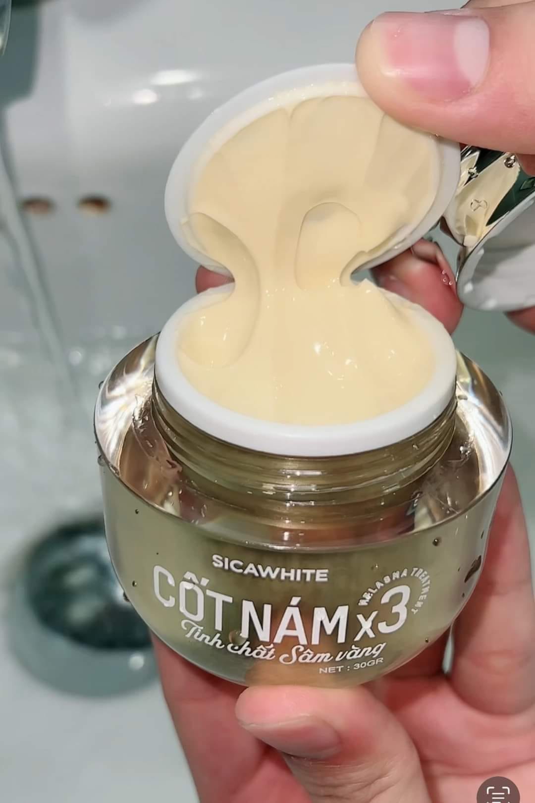 Sỉ kem Face Cốt Nám X3 Sica White Tinh Chất Sâm Vàng 30gr