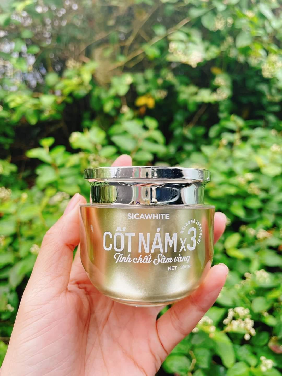 23658-424612284-367868562864422-388533605968255658-n-1.jpg Kem Face Cốt Nám X3 Sica White Tinh Chất Sâm Vàng 30gr - 8938515360796