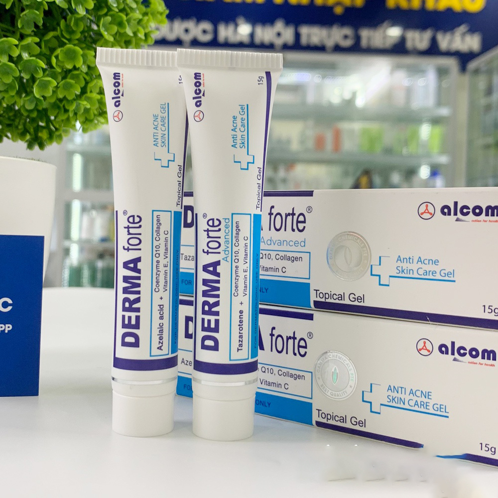 Gel Mụn Derma Forte Topical Tuýp 15g - Giảm Mụn Mờ Thâm