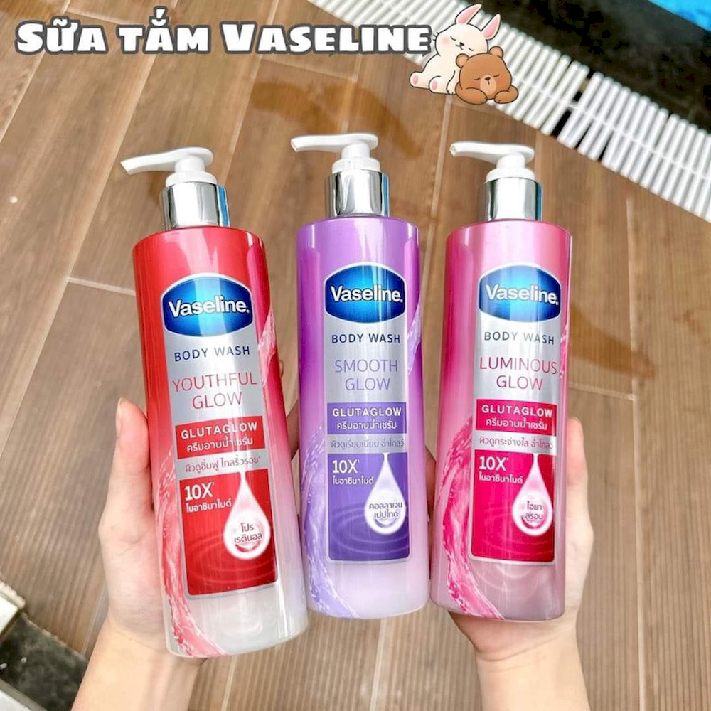 23877_z5320902005143-9bcdd73d063f7a183723e8cf19a89b62_20240406023112.png Sữa Tắm Màu Đỏ Vaseline Body Wash Youthful Glow 10X 425ml - 8851932459761