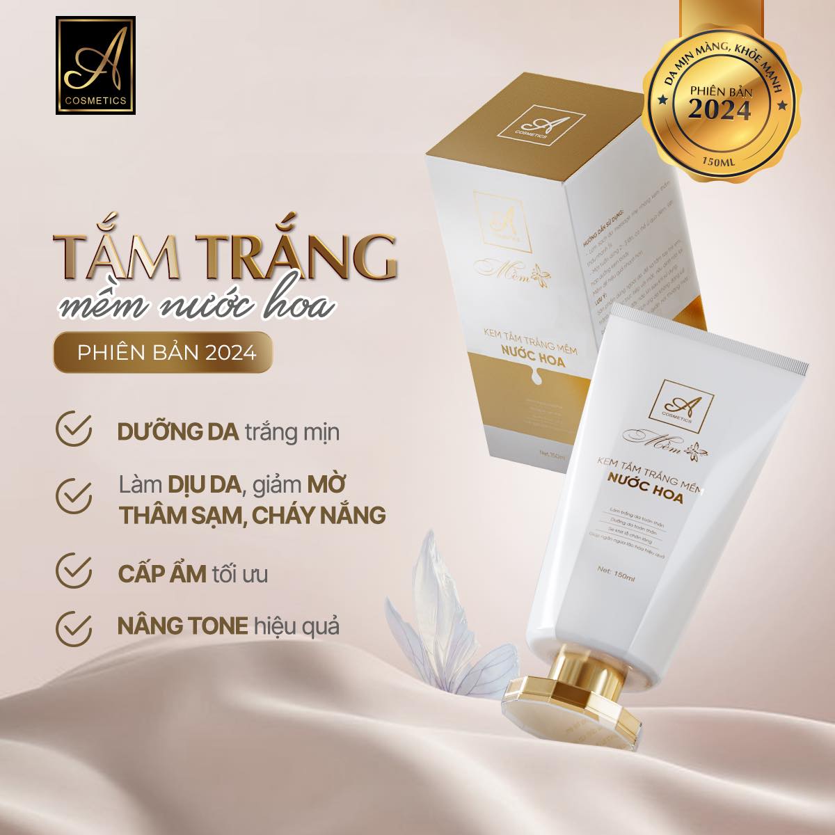24203_436417804-2459950330871700-6632798526470063877-n_20240506100142-2.jpg Kem Tắm Trắng Mềm Nước Hoa A Cosmetics Mỹ Phẩm Phương Anh Phiên Bản 2024 - TTMEMA2024