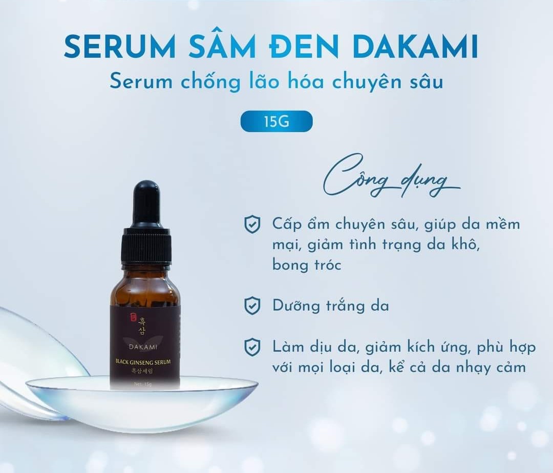 Serum Nhân Sâm Đen Dakami Black Ginseng 15g