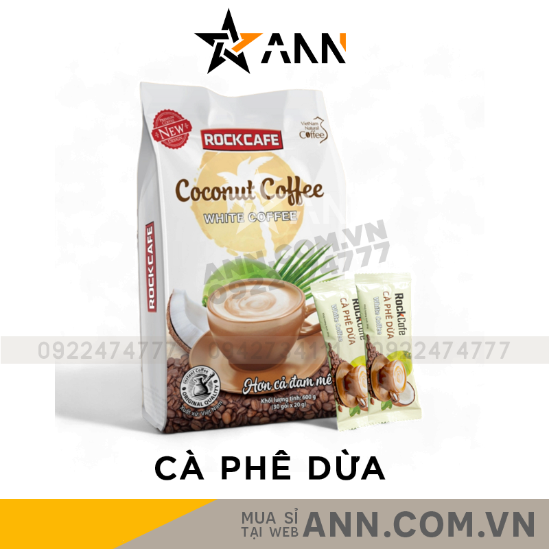 24546_119_20240615183854-1.png Cà Phê Dừa Coconut Coffee RockCafe Túi 30 Gói - 8935211600782
