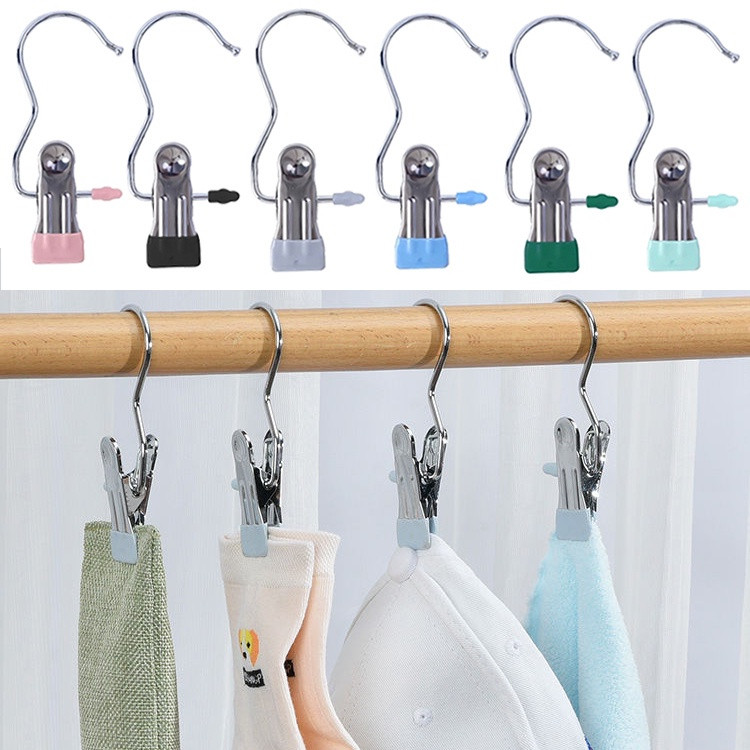 24568_z5547709669077-b77a5124e54a9b511758b0a4c802794c_20240617173732-1.jpg Combo 10 Móc Kẹp Quần Áo Bằng Inox - Móc Kẹp Phơi Tất Vớ Đồ Lót Bọc Nhựa Pvc Cao Cấp Nhỏ Gọn - CBMOCKEP01