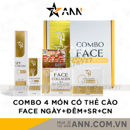Combo Kem Face Ngày Đêm Collagen X3 TN Mỹ Phẩm Đông Anh - CBNGAYDEMTN