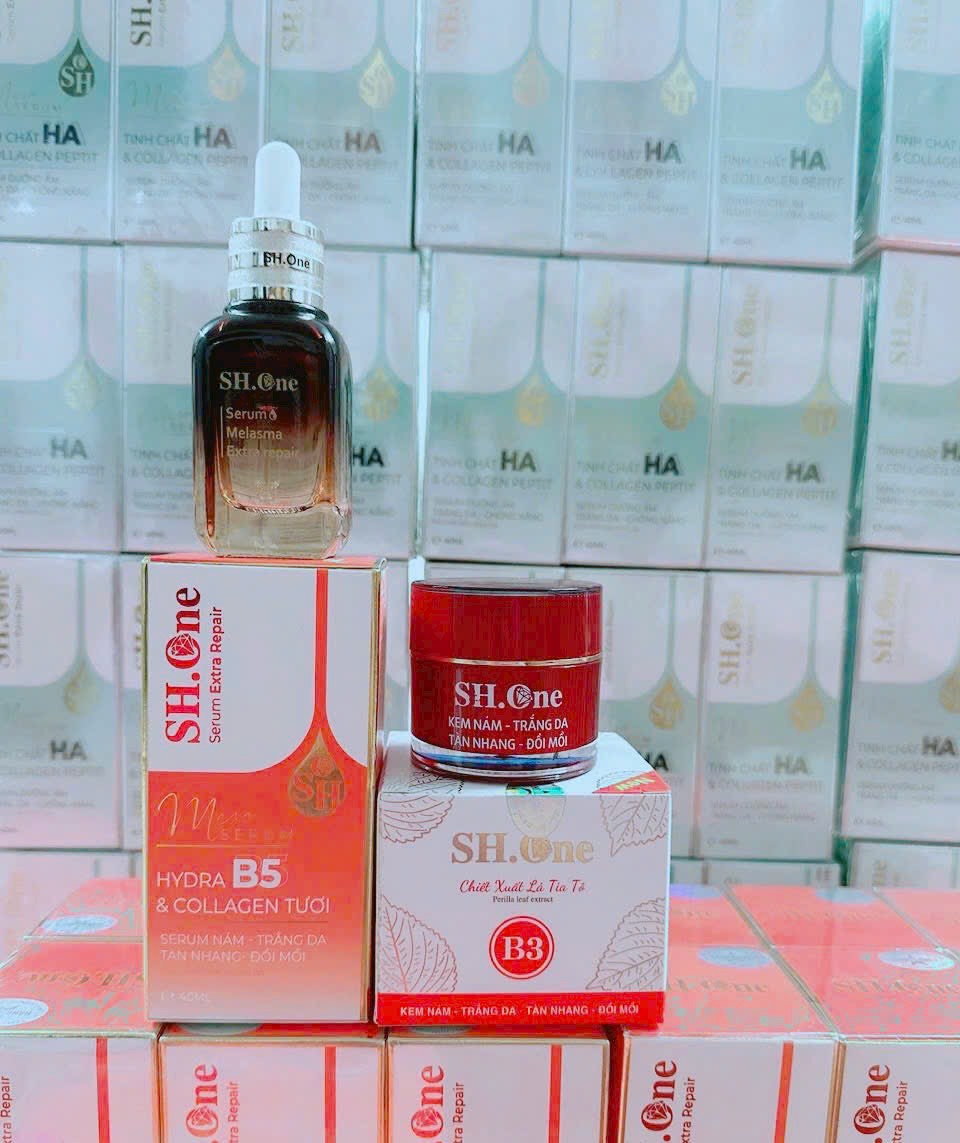 Serum Meso SH One Màu Đỏ Hydra B5 Collagen Tươi Hỗ Trợ Da Nám