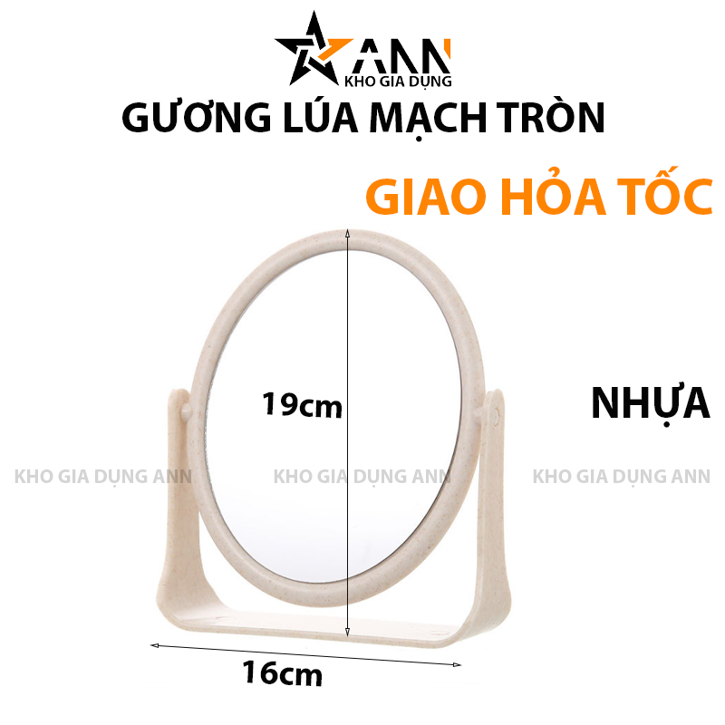 24877_25_20250319184507-1.png Gương Tròn Để Bàn Lúa Mạch - Giương Trang Điểm Để Bàn - Gương Nhựa - Khớp Xoay 360 Độ 19x16cm - GLM01