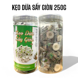 Kẹo Dừa Sấy Giòn 250g Hộp - KDSG01