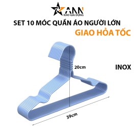 Set 20 Móc Quần Áo Người Lớn 20x39cm - MQANL01