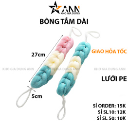 Bông Tắm Dài 3 Màu Tạo Bọt 27X5cm - BTD3M01