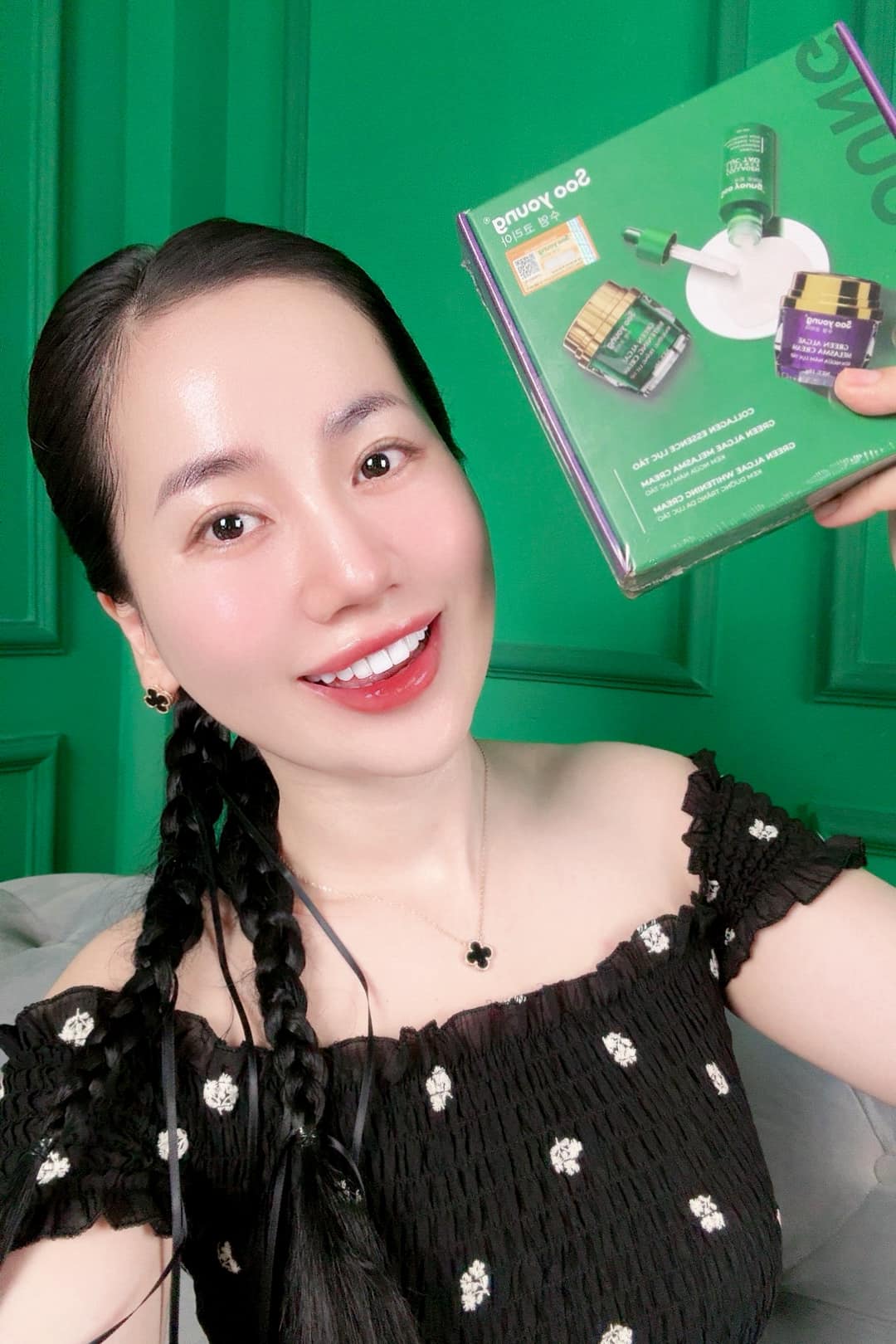 Combo Kem Face Ngày Đêm Lục Tảo Soo Young Mini