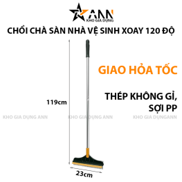Chổi Chà Sàn Nhà Vệ Sinh Xoay 120 Độ Tiện Dụng 119x23cm - CCSNVC01