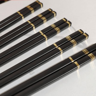 Giá sỉ set 10 Đôi Đũa 3 Sọc Chống Trơn Trượt 24cm