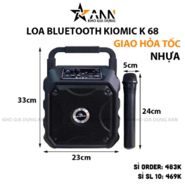 Loa Bluetooth Kiomic K 68 Kèm Mic Karaoke - LBLTKOMK6801