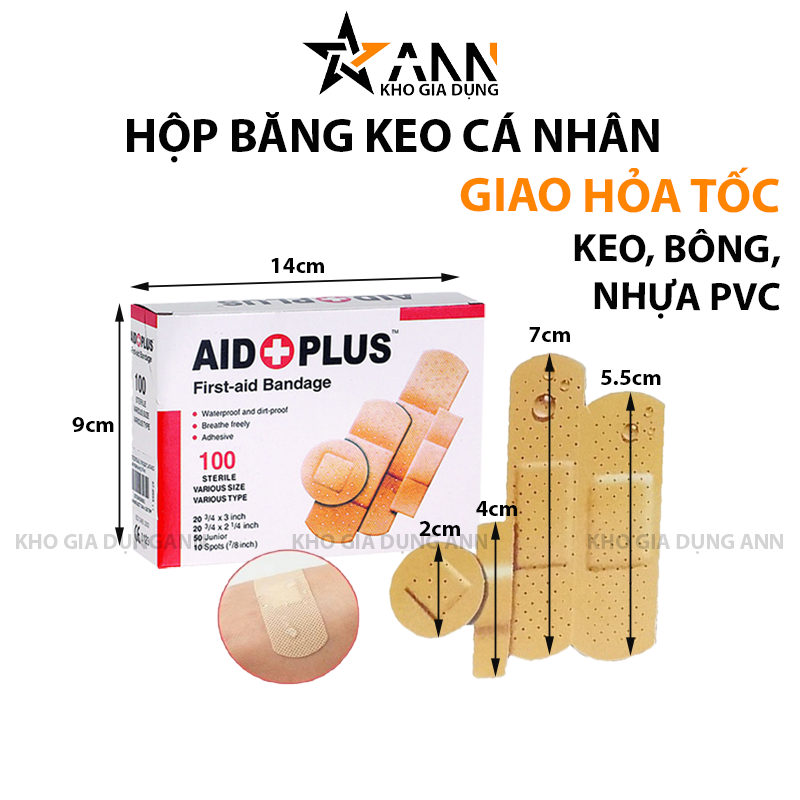 25081_135_20250320102541.png Hộp 100 Miếng Băng Cá Nhân Aid Plus 4 Size Băng Keo Cá Nhân Bảo Vệ Vết Thương - H100MBKCN01