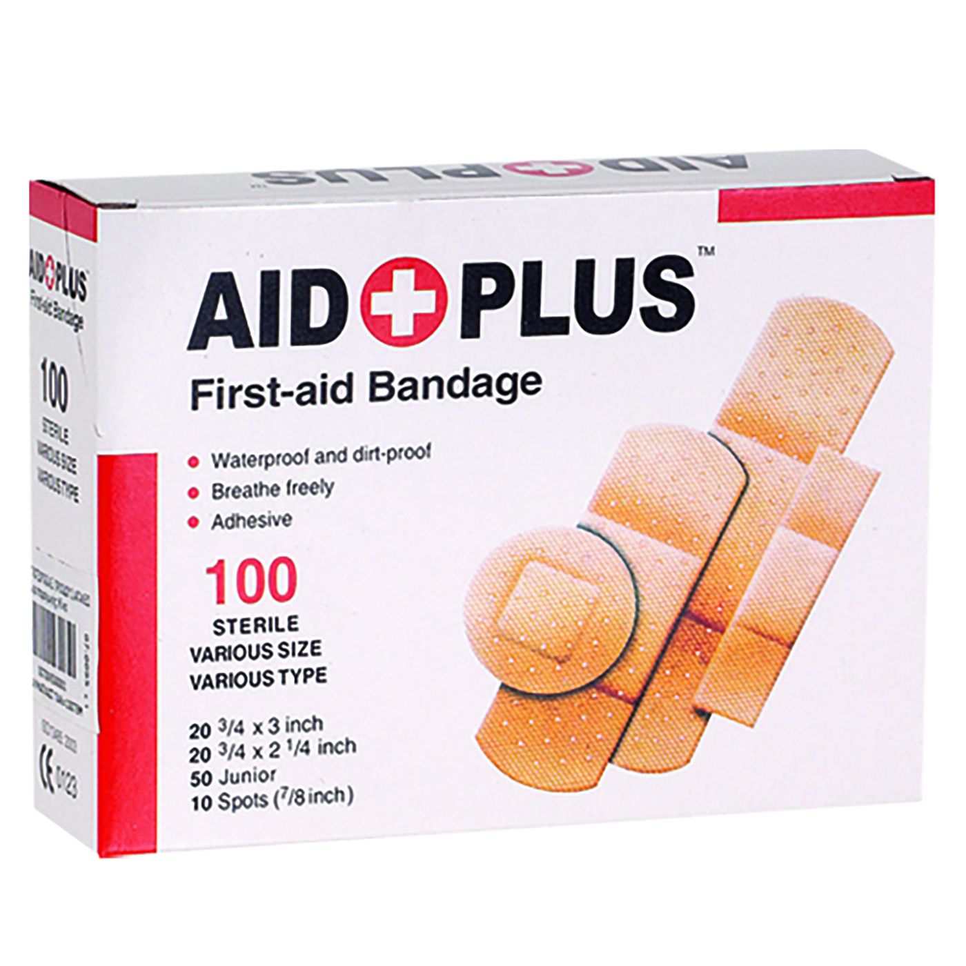 25081_7-95_20240917113817-2.jpg Hộp 100 Miếng Băng Cá Nhân Aid Plus 4 Size Băng Keo Cá Nhân Bảo Vệ Vết Thương - H100MBKCN01