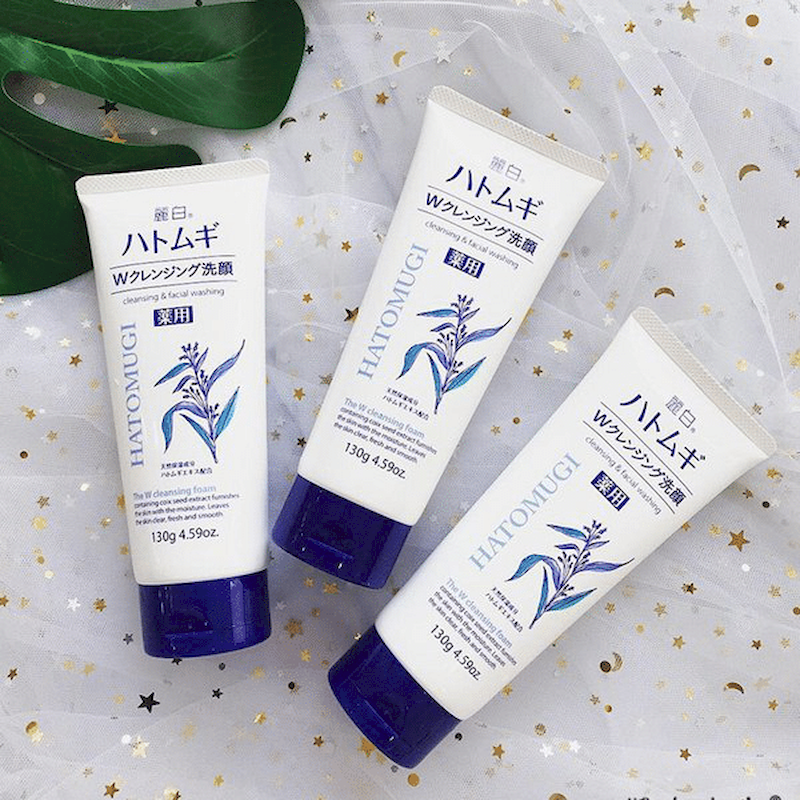 Sỉ sữa Rửa Mặt Ý Dĩ Hatomugi Cleansing Facial Washing 130g